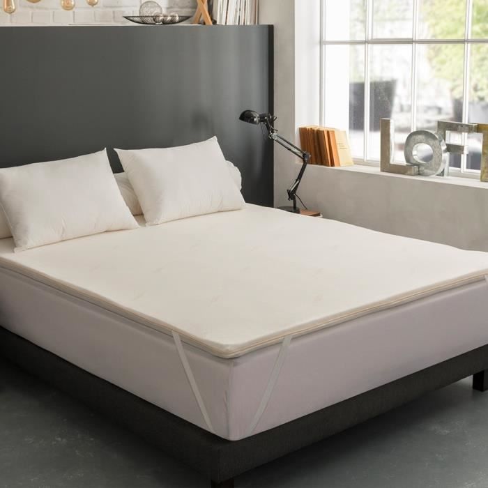 Surmatelas DODO Le Végétal - Déhoussable - 160x200 cm