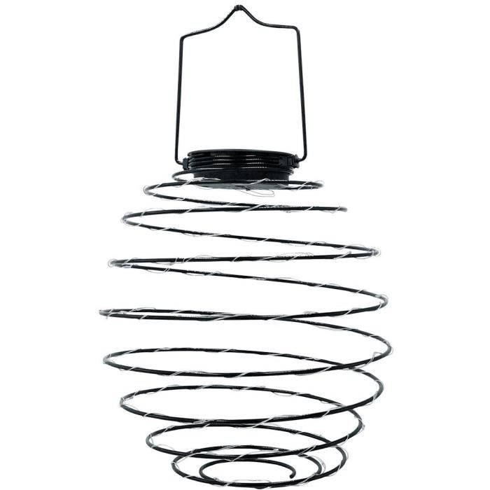 Suspension solaire - LUMISKY - ORION - H37 cm - Spirale micro - LED blanc chaud LUMISKY