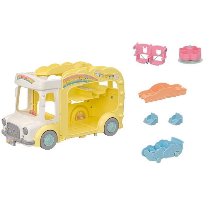 SYLVANIAN FAMILIES 5744 - Le bus et sa cour de récréation