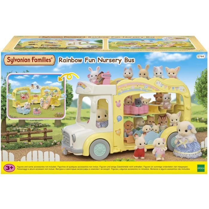 SYLVANIAN FAMILIES 5744 - Le bus et sa cour de récréation