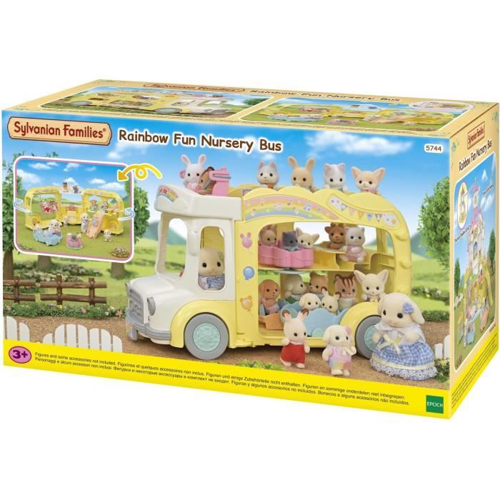 SYLVANIAN FAMILIES 5744 - Le bus et sa cour de récréation