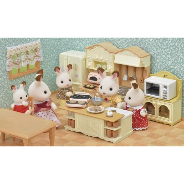 SYLVANIAN FAMILIES - Le meuble de cuisine et accessoires - Blanc - Chine - 3 ans