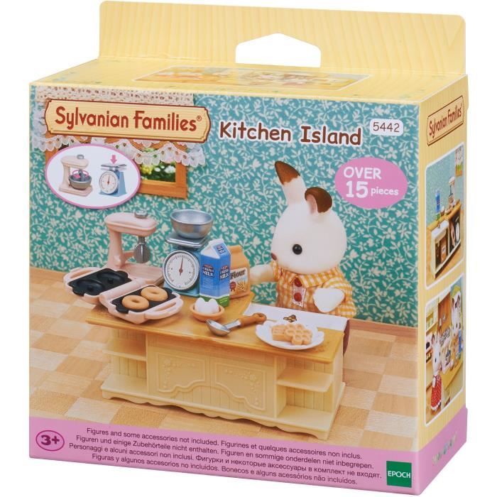 SYLVANIAN FAMILIES - Le meuble de cuisine et accessoires - Blanc - Chine - 3 ans