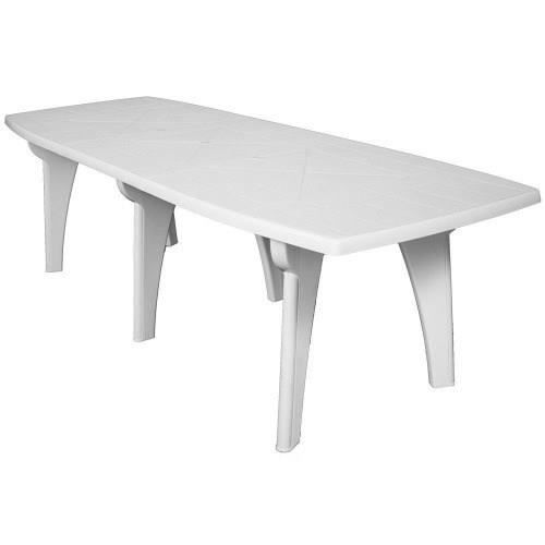 Table a rallonge - ARETA - LIPARI 2 - 180 x 250 x 90 cm - Blanc ARETA