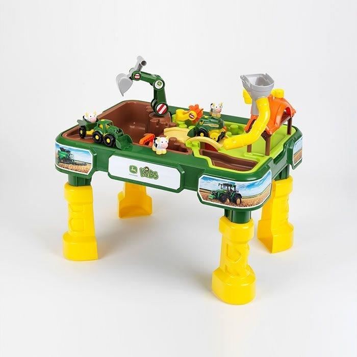 Table multi jeux sable et eau John Deere - KLEIN - 3948 - Mixte - Enfant - Jaune - A partir de 3 ans