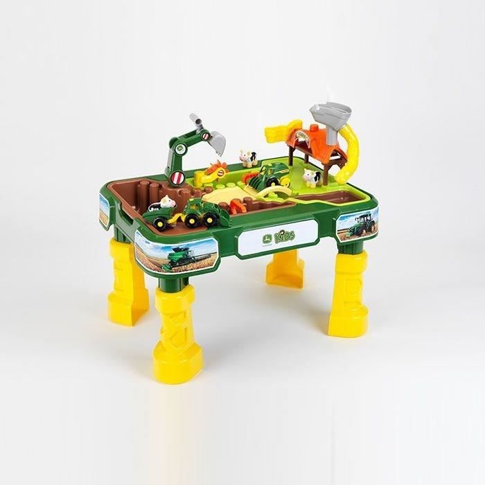 Table multi jeux sable et eau John Deere - KLEIN - 3948 - Mixte - Enfant - Jaune - A partir de 3 ans