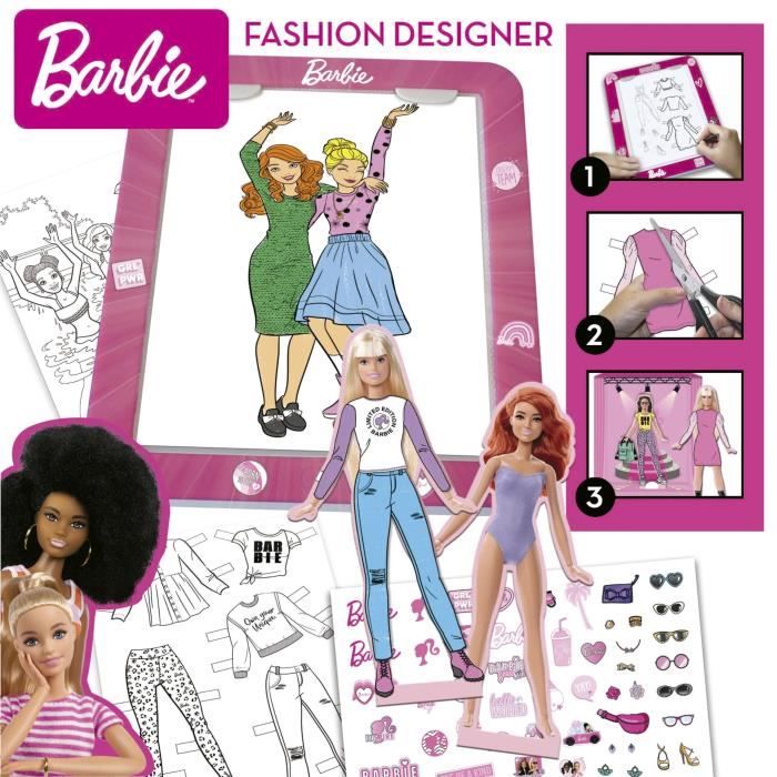 Tableau Design Barbie - Educa - Loisir créatifs - A partir de 5 ans - Mixte