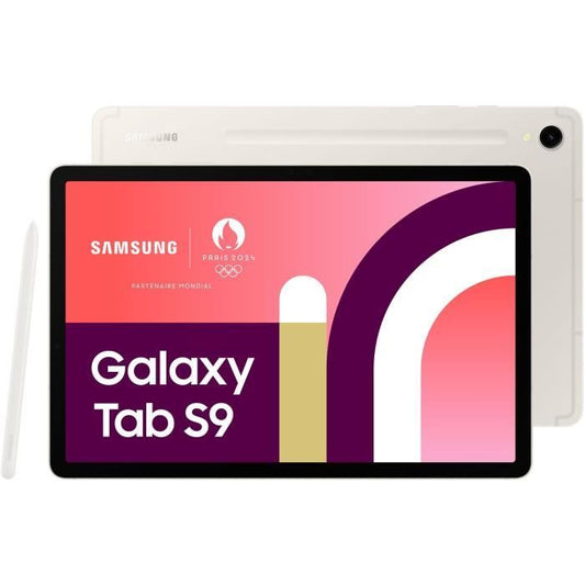 Tablette tactile Samsung Galaxy Tab S9 11 128Go WIFI CREME - Tablette avec Galaxy