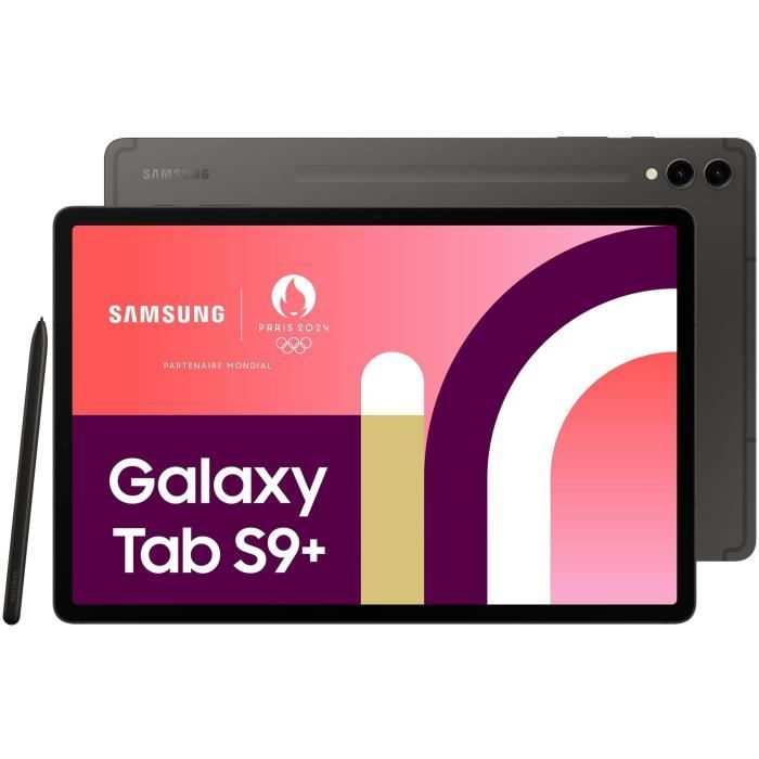 Tablette tactile Samsung Galaxy Tab S9 + 12,4 256Go 5G ANTHRACITE - Tablette avec Galaxy