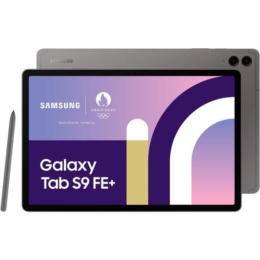 Tablette Tactile Samsung Galaxy Tab S9 FE+ avec stylo, design élégant et moderne