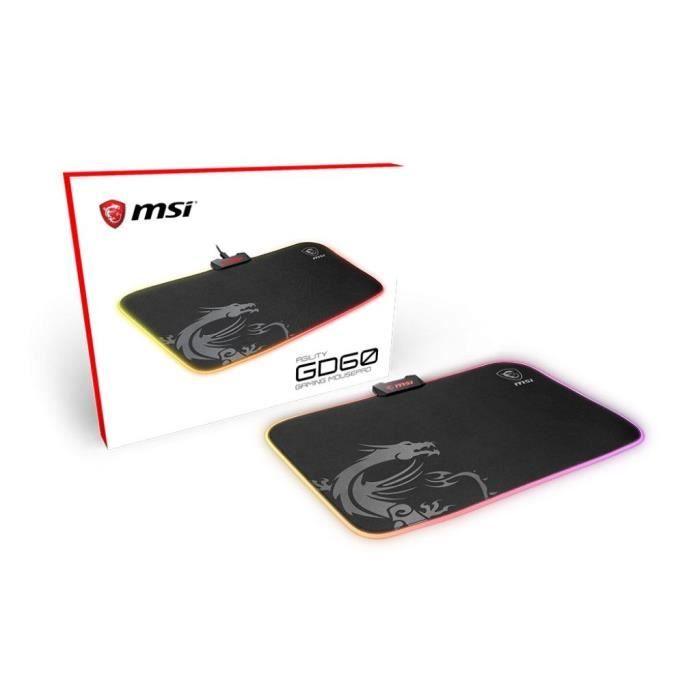 Tapis de souris gamer - MSI - AGILITY GD60 MSI MICRO-STAR INTERNATIONAL