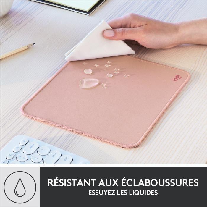 Tapis de souris Logitech Mouse Pad Studio Series Durable, Glissement Facile - Rose LOGITECH