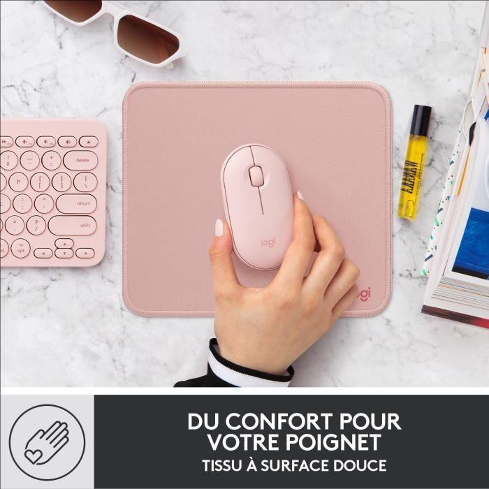 Tapis de souris Logitech Mouse Pad Studio Series Durable, Glissement Facile - Rose LOGITECH