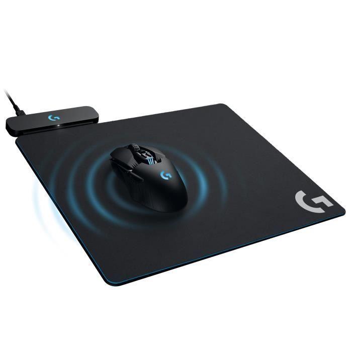 LOGITECH - Tapis de Souris Gamer Powerplay - Systeme de charge de la souris sans fil - Noir - Paloma Tech