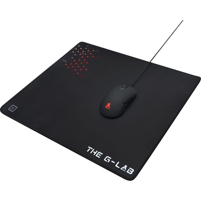 Tapis de Souris - XL - The G-Lab - PAD CAESIUM - 450x400x4mm - Noir THE G-LAB