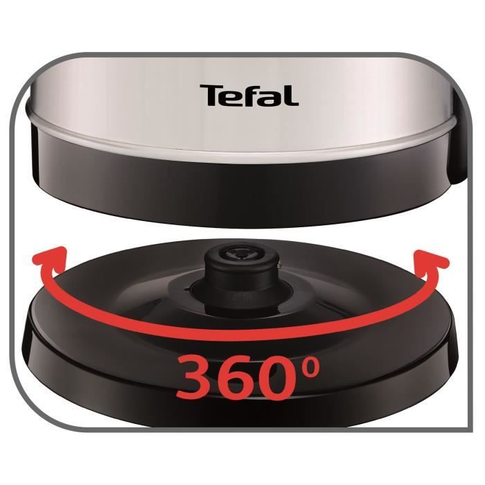 TEFAL Bouilloire Electrique Inox Sans fil 1.7L KI150D10 TEFAL