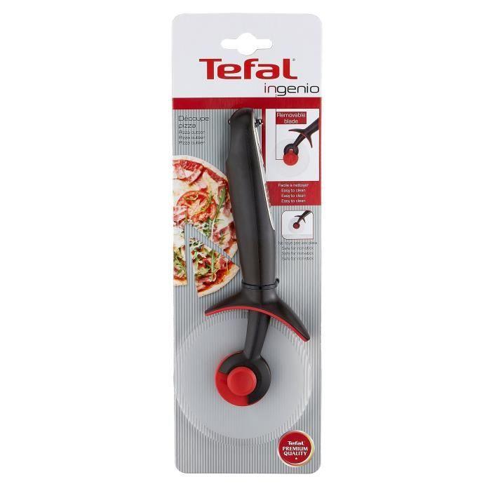 TEFAL INGENIO Découpe-pizza, Qualité Premium, Lame Tritan anti-rayures amovible, Nettoyage facile, Usage familial, Compatible lave-v TEFAL