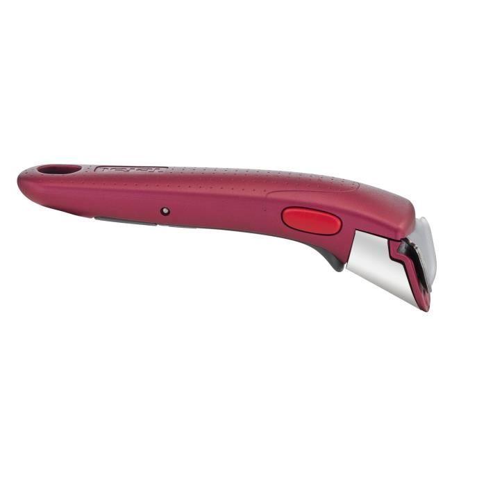 TEFAL INGENIO Poignée amovible Rouge, Empilable, Amovible, Verrouillage sécurité 3 points, Garantie 10 ans, Expertise L9863102 TEFAL