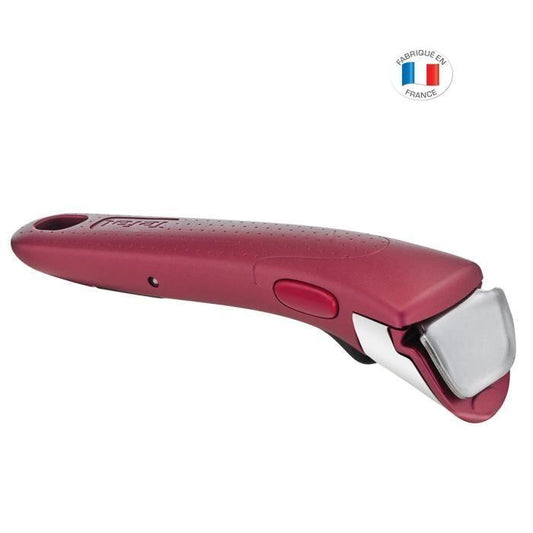 TEFAL INGENIO Poignée amovible Rouge, Empilable, Amovible, Verrouillage sécurité 3 points, Garantie 10 ans, Expertise L9863102 TEFAL