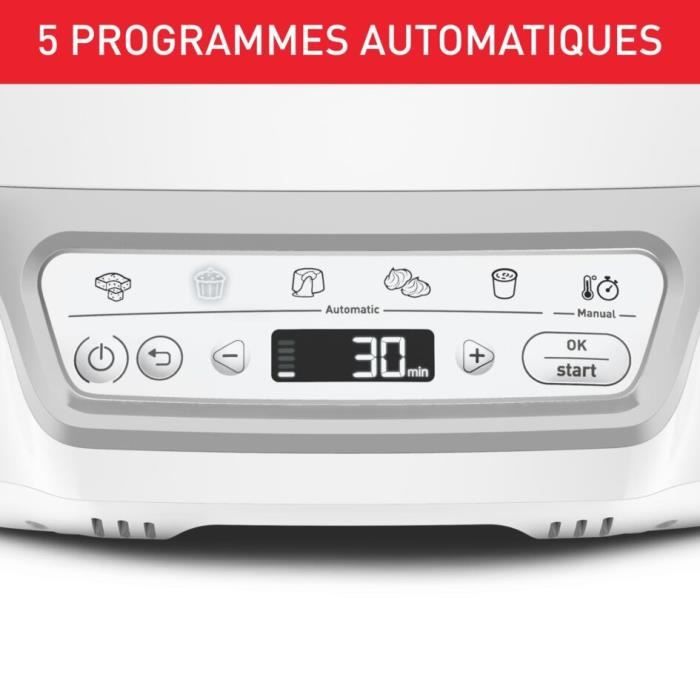 TEFAL Machine a gâteaux intelligente 5 programmes Mode manuel Moules CreaBake Application dédiée Cake Factory