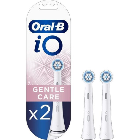 Tetes de brosse Oral-B iO Gentle Care pour zones sensibles et gencives - Pack de 2