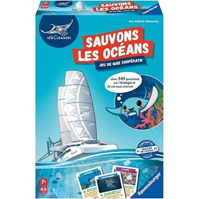 The SeaCleaners - Sauvons les Océans - Jeu de quizz - de 1 a 4 joueurs a partir de 7 ans - Enfant et parents - 20979