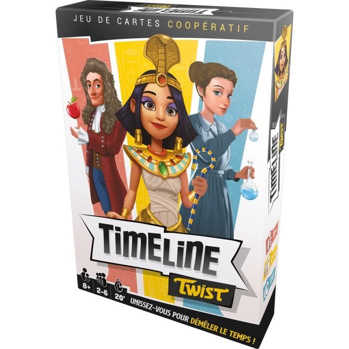 Timeline Twist|Asmodee - Jeu de cartes coopératif - 2 a 6 joueurs - a partir de 8 ans