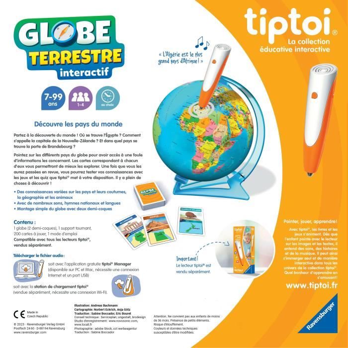 tiptoi Globe terrestre interactif 00000191 7 ans Ravensburger