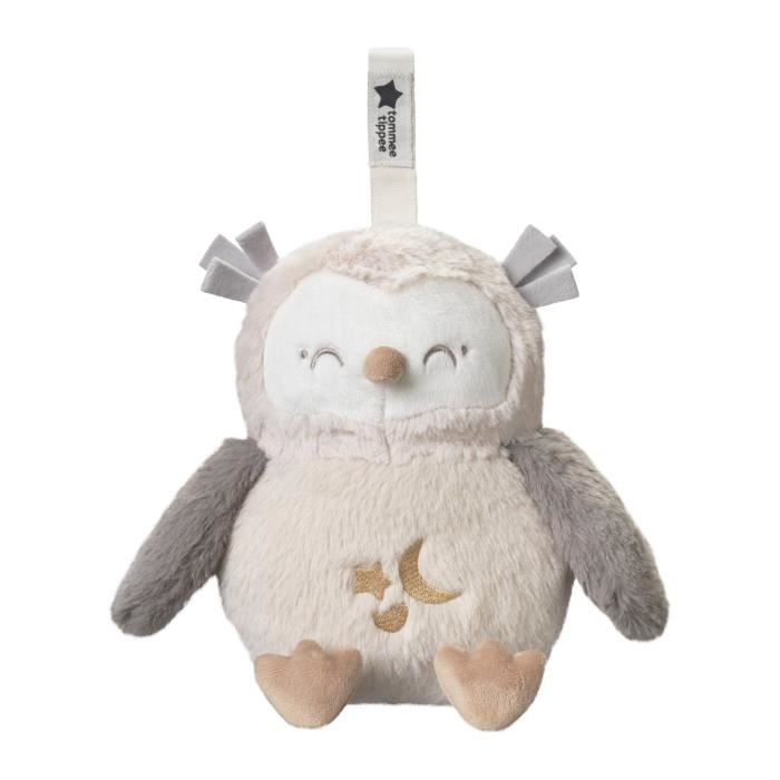 TOMMEE TIPPEE Peluche veilleuse de luxe avec CrySensor 6 sons apaisants USB lavable en machine Ollie la Chouette