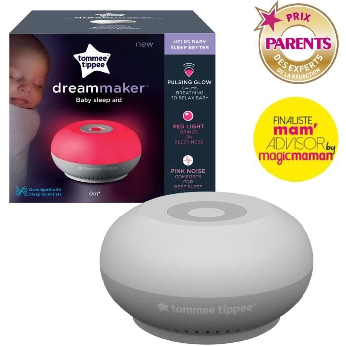 TOMMEE TIPPEE Veilleuse dreammaker avec lumiere rouge bruit rose et capteur intelligent CrySensor