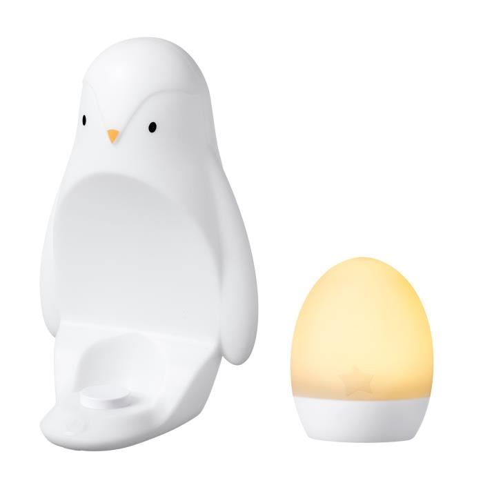 TOMMEE TIPPEE Veilleuse Pingouin 2-en-1 oeuf lumineux nomade luminosité réglable USB