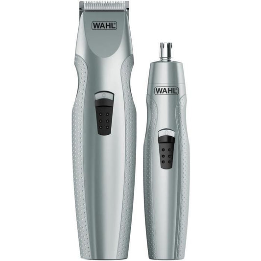 Tondeuse barbe - WAHL - Mustache & Beard - avec tondeuse nez/oreilles - sabots variables a 5 positions