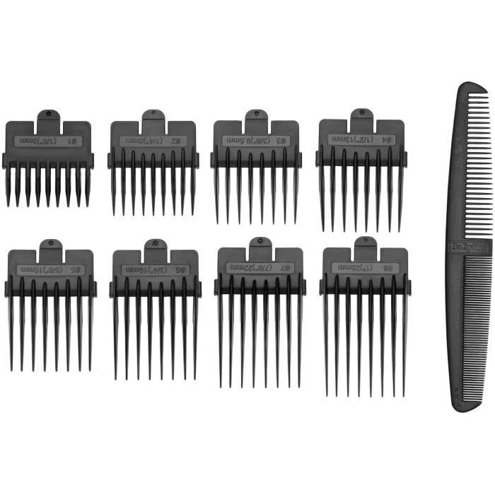 Ensemble de peignes pour tondeuse cheveux BaByliss E756E et un peigne de coiffure