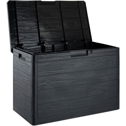 Toomax - Coffre de rangement en résine 160 litres gris Woody's 77,5 x 44,5 x 52,7 cm TOOMAX