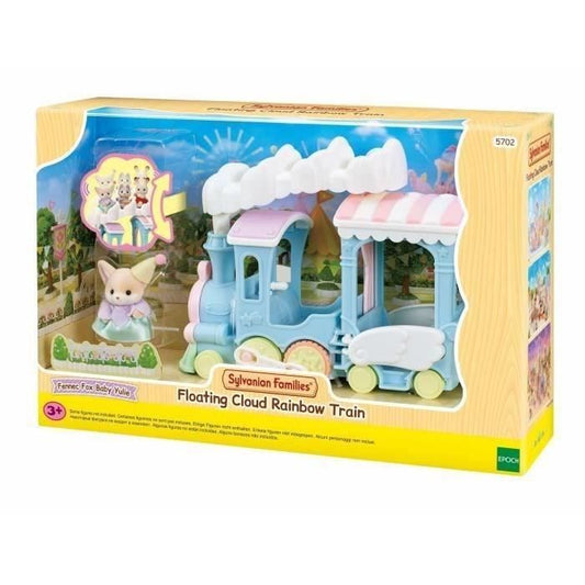 Train a vapeur pour enfant - SYLVANIAN FAMILIES - Bébé Fennec inclus - Sieges animés - Jusqu’a 5 personnages