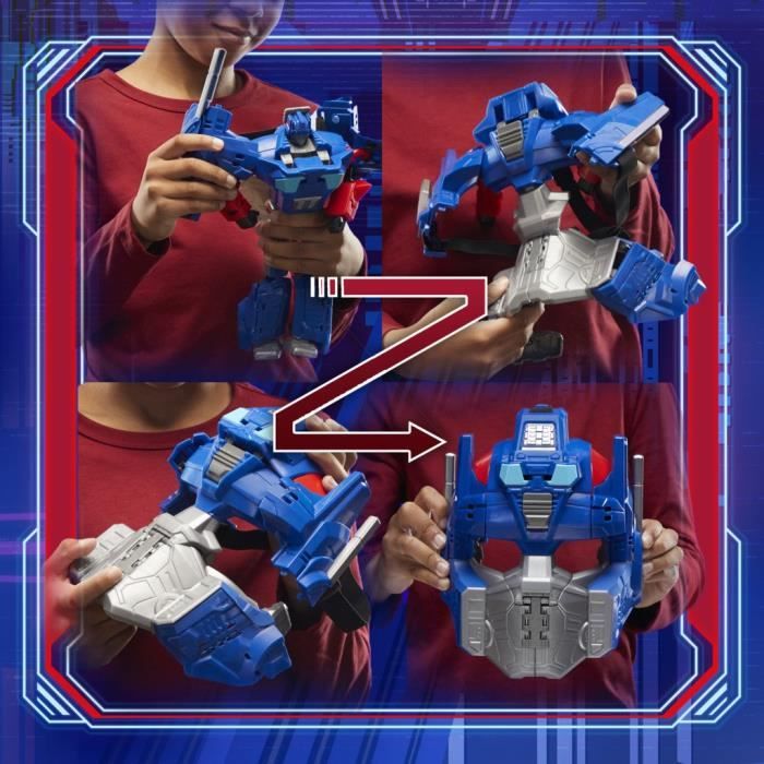 Transformers One figurine 2-en-1 Optimus Prime (Orion Pax) de 25 cm se convertit en masque jouets interactifs