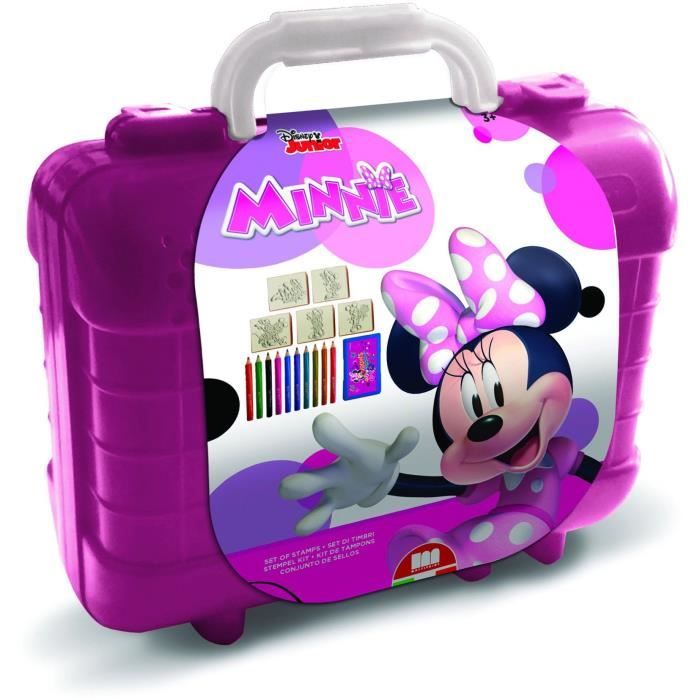 Travel Set - MULTIPRINT - 42866 - 5 tampons Minnie 10 crayons