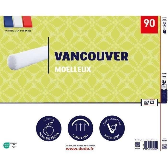 Traversin VANCOUVER 90 cm - 100% Polyester - DODO DODO