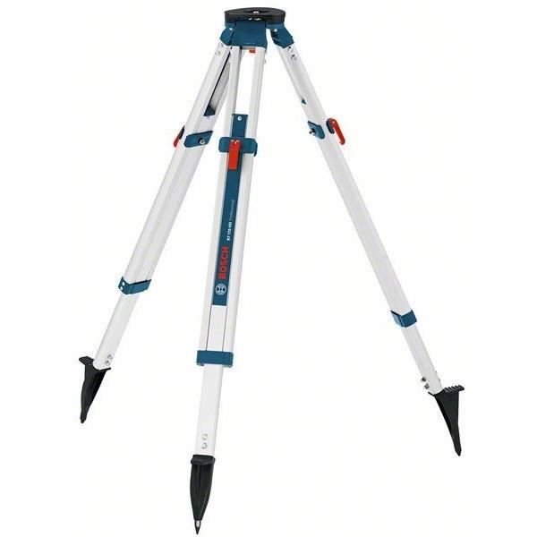 Trépied V2 Bosch Professional BT 170 HD avec jambes blanches et accents bleus