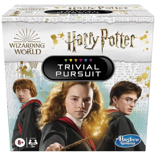 Trivial Pursuit Harry Potter Jeu de société de questions-réponses compact 600 questions Hasbro Gaming Wizarding