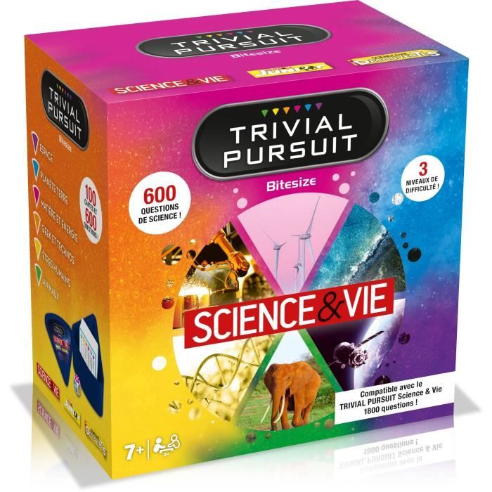 Trivial Pursuit Voyage Science & Vie - Jeu de société - WINNING MOVES - Trivial Pursuit avec 600 questions