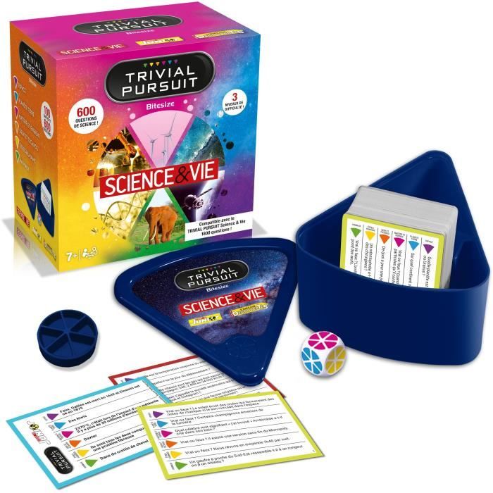 Trivial Pursuit Voyage Science & Vie - Jeu de société - WINNING MOVES - Trivial Pursuit avec 600 questions