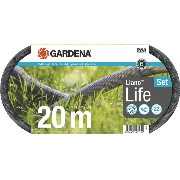 Tuyau LianoLife 20m - GARDENA - Résistant au gel et aux UV - Ø int. 13 mm GARDENA