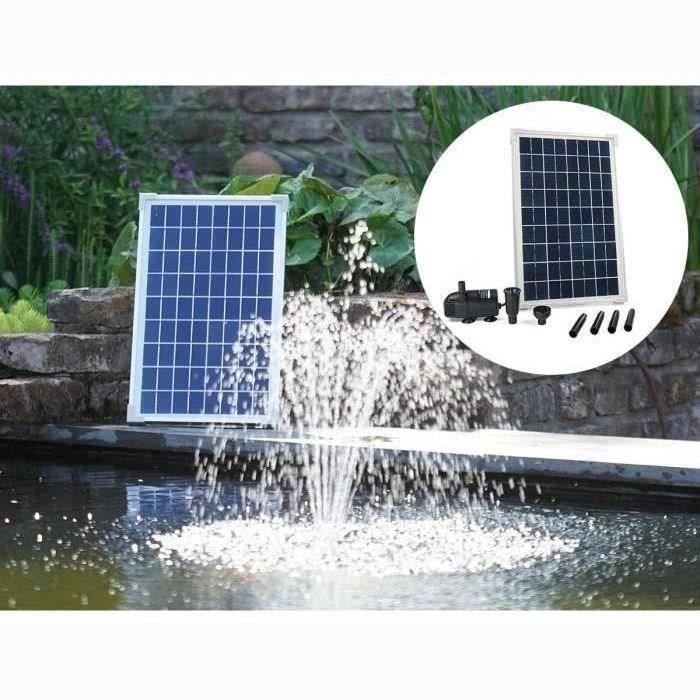 Ubbink Ensemble SolarMax 600 avec panneau solaire et pompe 1351181 403739 UBBINK