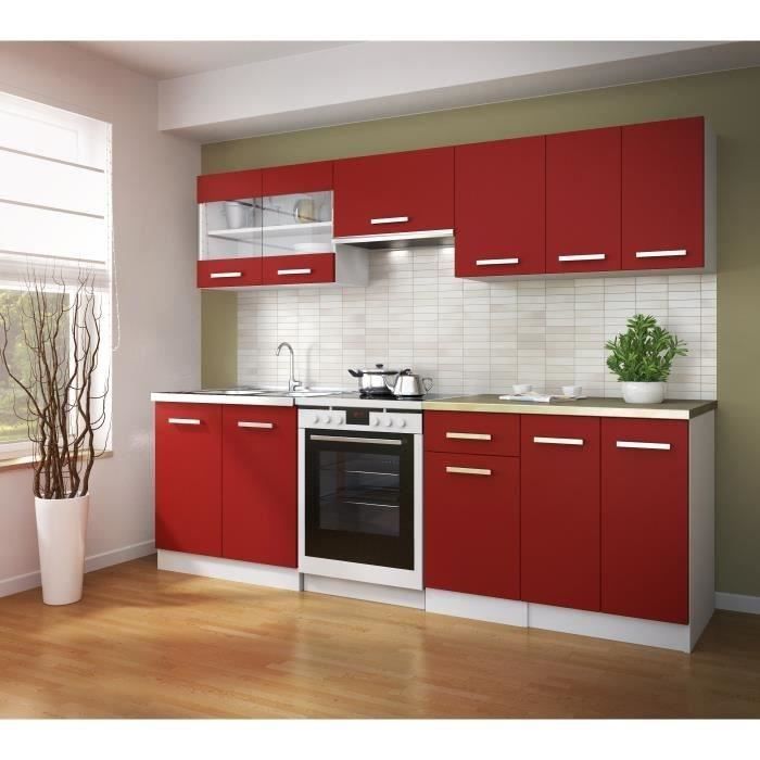 ULTRA Meuble haut de cuisine L 40 cm - Rouge mat