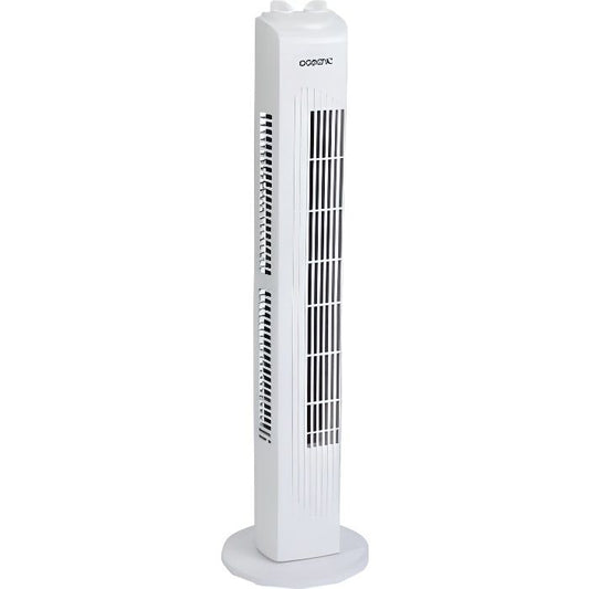 Ventilateur colonne OCEANIC - 40W - Hauteur 78 cm - 3 vitesses - Oscillant - Minuterie - Blanc