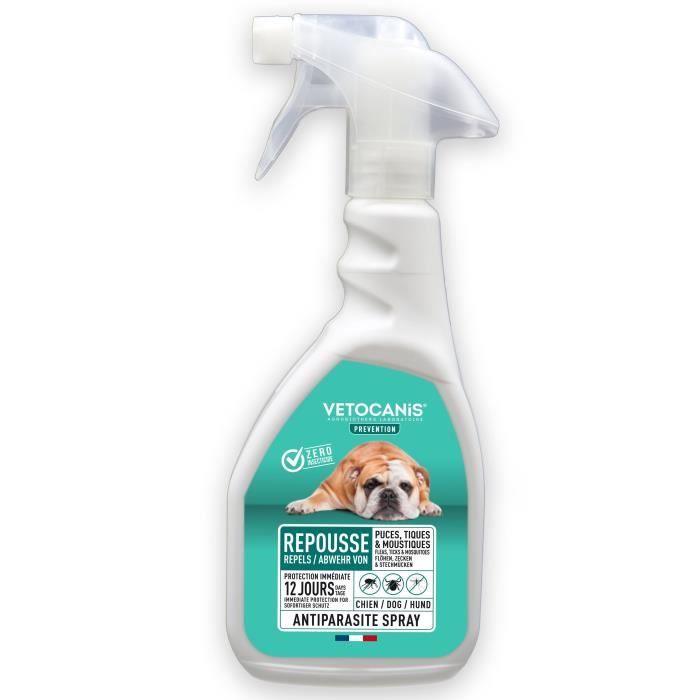 VETOCANIS Spray anti-puces, anti-tiques et anti-moustiques - Pour Chien - 500 ml VETOCANIS