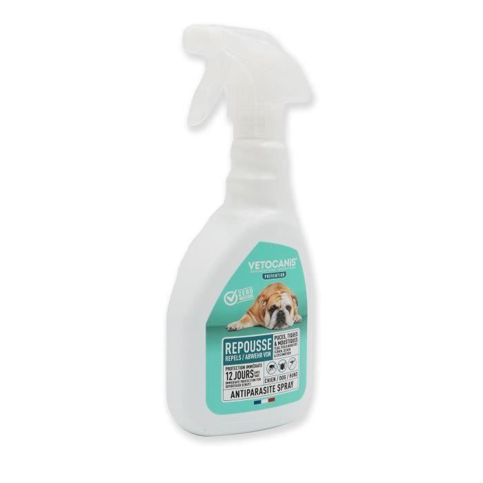 VETOCANIS Spray anti-puces, anti-tiques et anti-moustiques - Pour Chien - 500 ml VETOCANIS