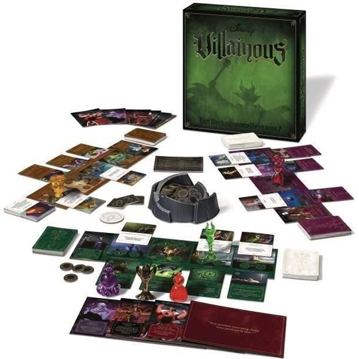 Villainous Disney Jeu de stratégie famille immersif et diabolique 2 a 6 joueurs Des 10 ans Ravensburger