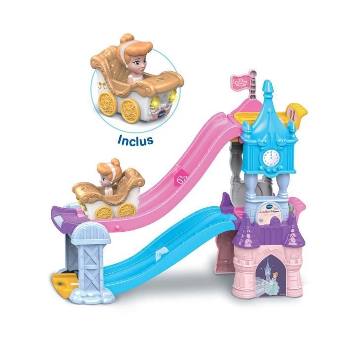 VTECH TUT TUT BOLIDES DISNEY PRINCESSES - CHÂTEAU - TOBOGGAN ENCHANTÉ ( + LE CARROSSE MARIAGE ENCHANTÉ DE CENDRILLON)